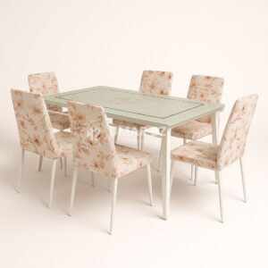 Set Meja Makan Importa - Kursi Blossom Chic - 6 Seater