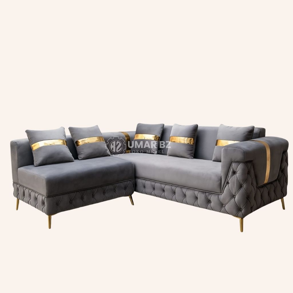Sofa L Shape Verona imperial grey
